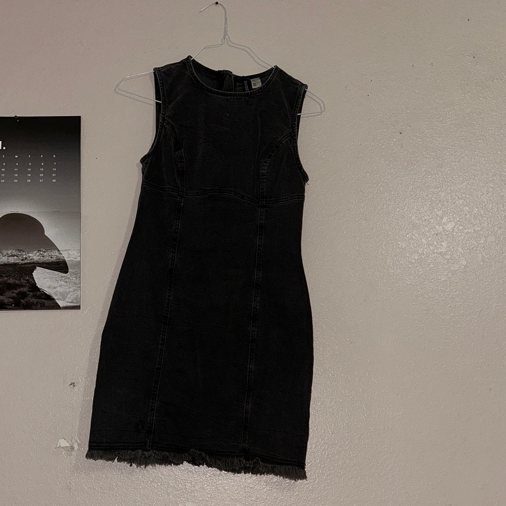 Divided Black Denim Mini Dress
